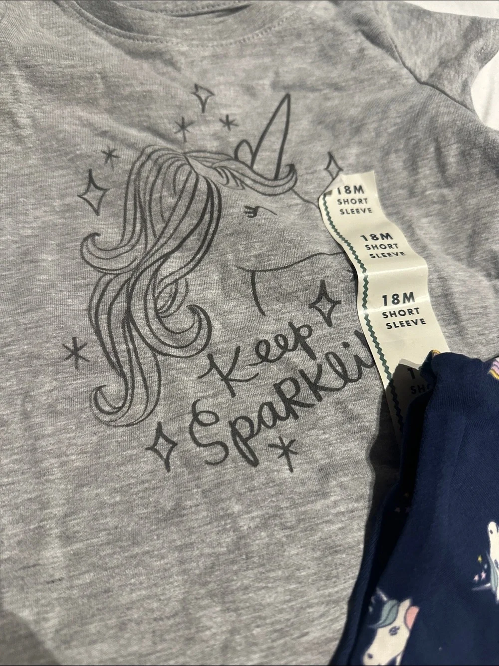 OshKosh B'gosh Navy Unicorn Print Leggings